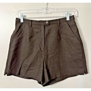 SISLEY Womens Chino Shorts European 42/US 11‎ Wool Brown